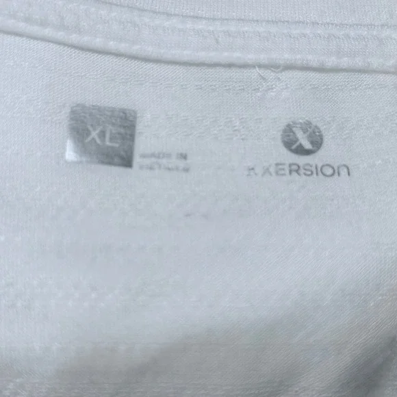 Xersion Womens‎ White Textured Twist Front Tunic Tee Top Shirt XL - Picture 4 of 4